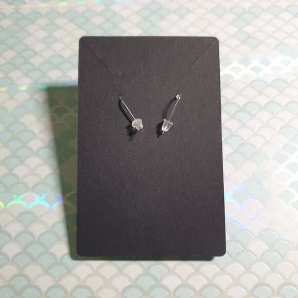 Vintage Earrings Blue White Swirled Dangle Crystal Rhinestone Women Formal Hook - Picture 3 of 3